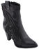 Image #1 - Milwaukee Leather Women's Studded Overlay Western Boots - Round Toe, Black, hi-res