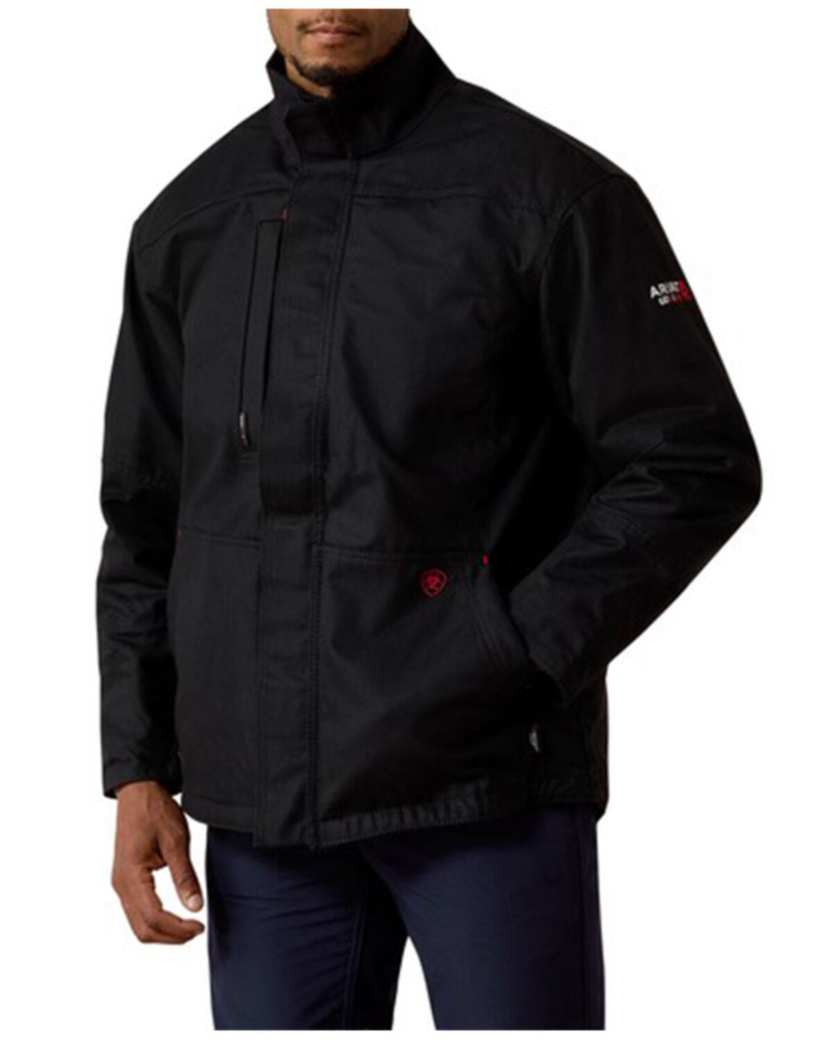 Image #1 - Ariat Men's Black FR Workhorse Work Jacket, Black, hi-res