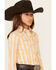 Cruel Girl Girls' Striped Long Sleeve Snap Western Shirt , Multi, hi-res