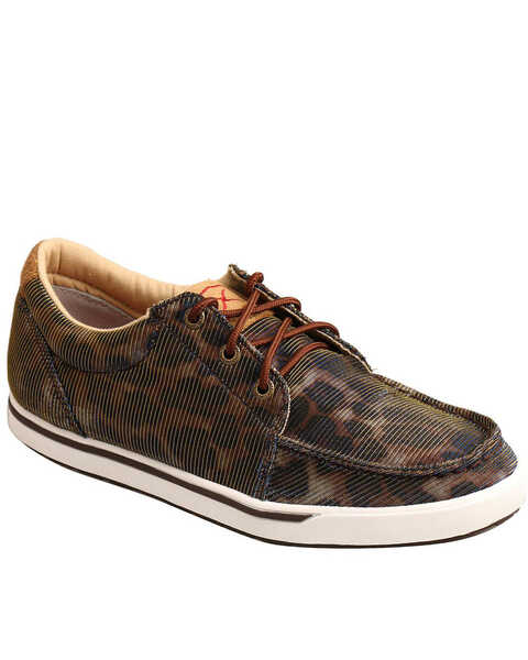 Image #1 - Twisted X Women's Leopard Casual Sneakers - Moc Toe, Leopard, hi-res