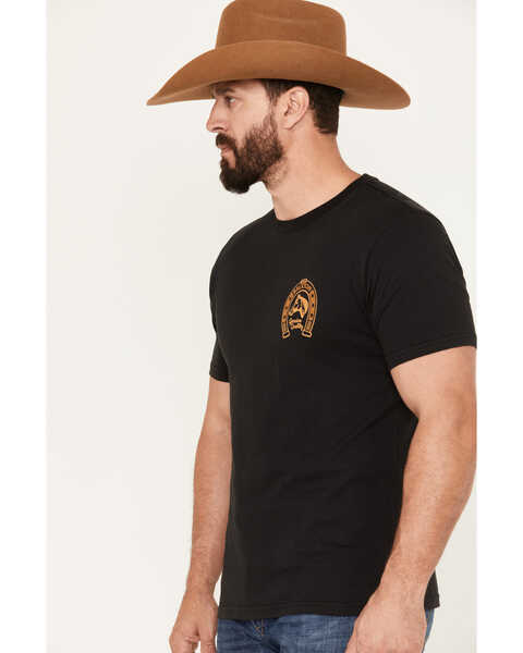 Brixton Men's Horseshoe Graphic Short Sleeve Tailored T-Shirt , Black, hi-res