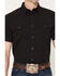 Image #3 - RANK 45&reg; Men's Ridge Solid RODEOTEK&trade; 2.0 Short Sleeve Snap Western Shirt, Black, hi-res