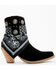 Image #2 - Dingo Women's Suede Bandida Western Booties - Round Toe, Black, hi-res