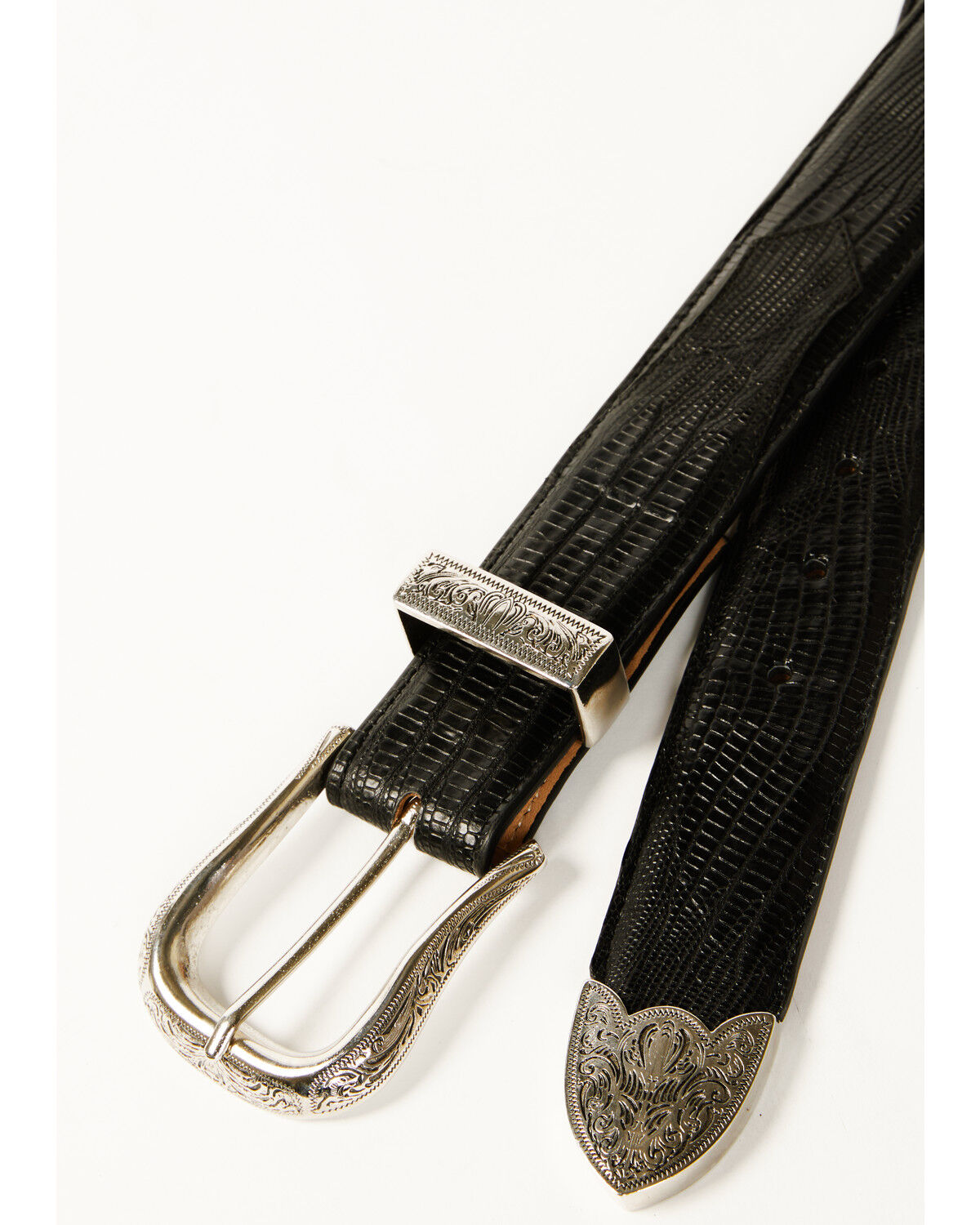 Image #2 - Cody James Black 1978® Men's Exotic Lizard Leather Belt, Black, hi-res