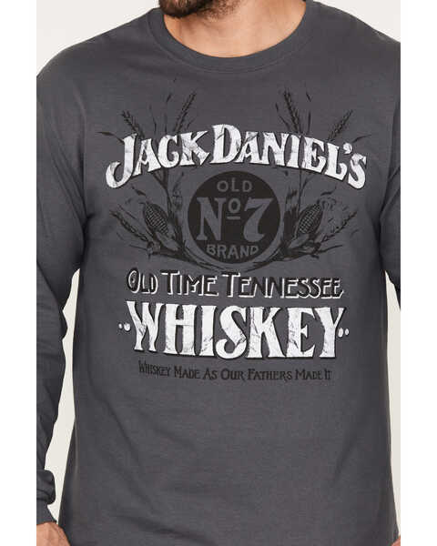Jack Daniel's Men's Grey Old Time Whiskey T-Shirt , Grey, hi-res