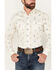 Image #3 - Ely Walker Men's Southwestern Print Long Sleeve Pearl Snap Western Shirt, Cream, hi-res