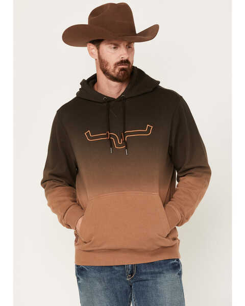 Kimes Ranch Men's Layton Hooded Sweatshirt, Brown, hi-res