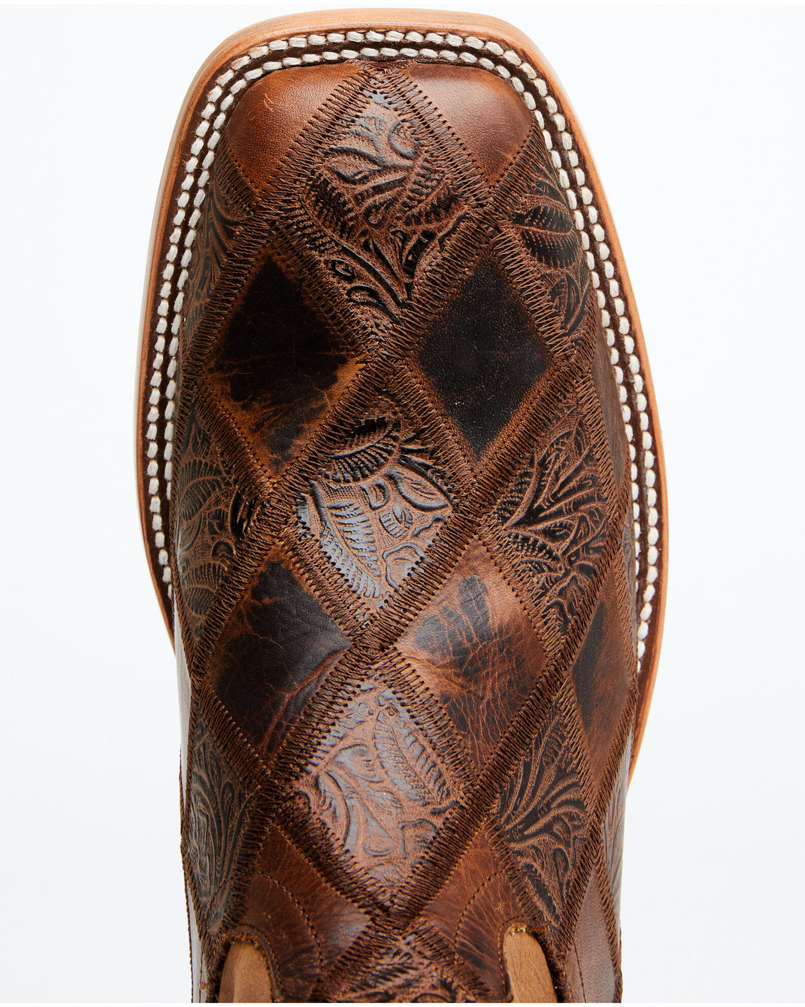 Horse Power Men s Patchwork Western Boots Broad Square Toe Sheplers