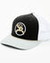 Image #1 - Hooey Men's Strap Logo Trucker Cap, Black/white, hi-res