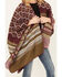 Shyanne Women's Melange Yarn Cozy Shawl , Maroon, hi-res