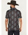Image #4 - Hooey Men's Weekender Southwestern Print Polo Shirt, Black, hi-res