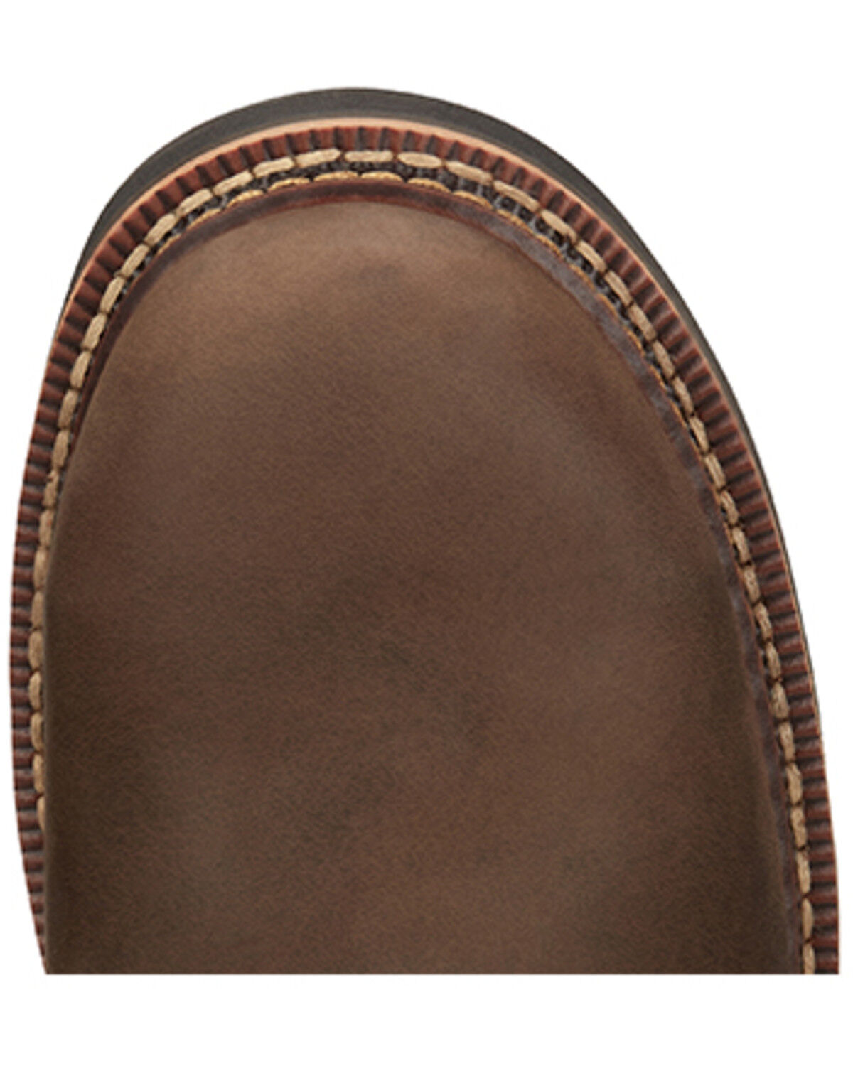 Image #6 - Justin Men's Carbide Pull-On Work Boots - Steel Toe, Brown, hi-res