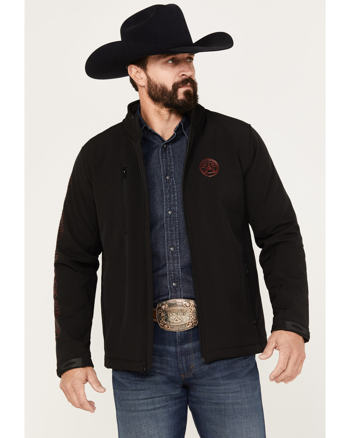 Image #1 - American Fighter Men's Thornwood Softshell Jacket, Black, hi-res