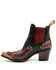Image #3 - Old Gringo Women's Quiroga Western Booties - Snip Toe, Black/red, hi-res