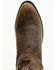 Image #6 - El Dorado Men's Bison Western Boots - Medium Toe , Chocolate, hi-res