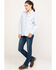 Image #6 - Ariat Women's FR Hermosa Durastretch Work Shirt, White, hi-res