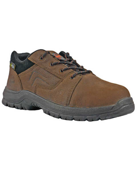 Image #1 - Hoss Men's Lacer Met Guard Work Boots - Composite Toe, Brown, hi-res
