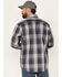 Image #4 - Carhartt Men's FR Force Rugged Flex® Plaid Print Long Sleeve Button-Down Western Work Shirt, Charcoal, hi-res