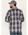 Image #4 - Carhartt Men's FR Force Rugged Flex® Plaid Print Long Sleeve Button-Down Western Work Shirt , Charcoal, hi-res