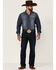 Cinch Men's Ian Rinse Dark Wash Performance Stretch Slim Bootcut Jeans , Light Blue, hi-res