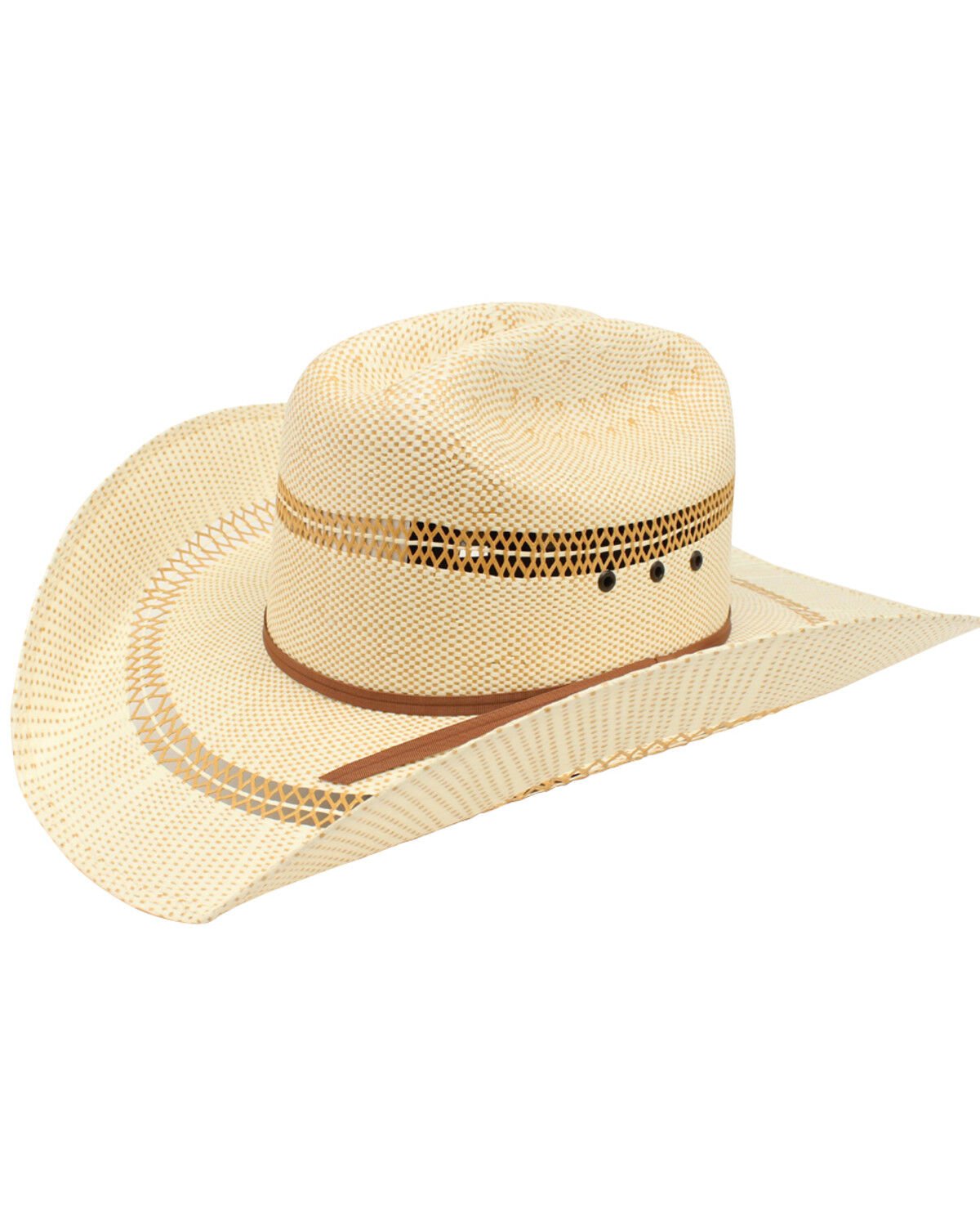 Image #1 - Ariat Double S Straw Cowboy Hat, Tan, hi-res