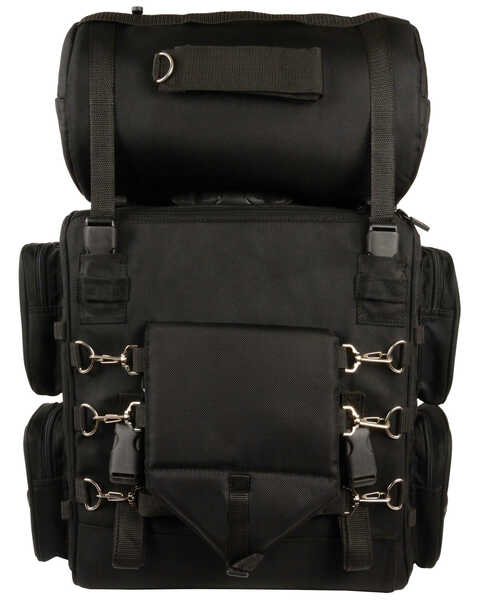Image #3 - Milwaukee Leather Large Two Piece Nylon Sissy Bar Bag, Black, hi-res