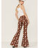 Ranch Dress'n Women's Buckaroo Print Super Flare Jeans, Rust Copper, hi-res