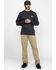 Carhartt Men's Loose Fit Heavyweight Long Sleeve Logo Pocket Work T-Shirt - Big & Tall, Medium Grey, hi-res