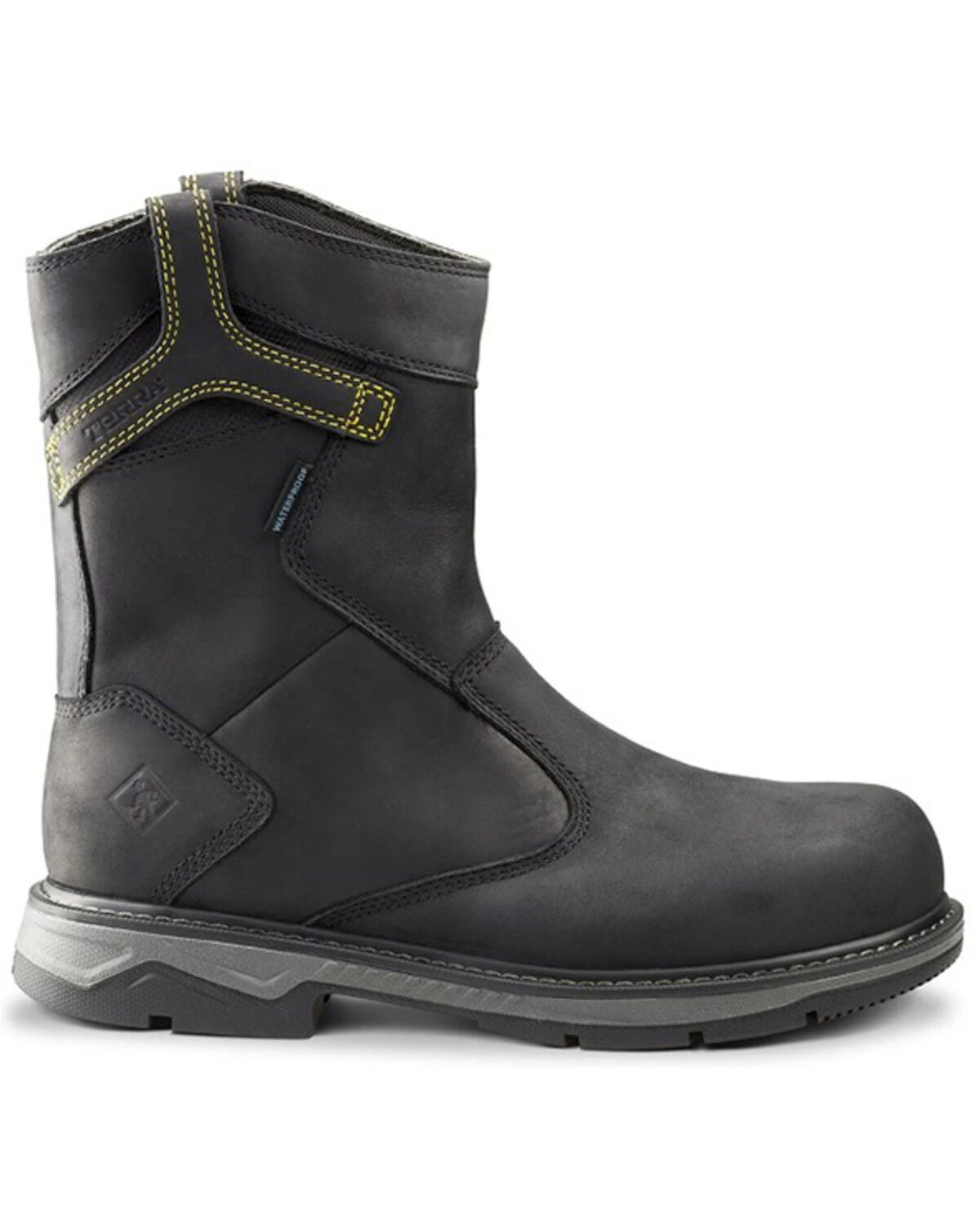 Image #2 - Kodiak Men's 8" Patton Wellington Waterproof Work Boots - Aluminum Toe, Black, hi-res