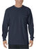 Image #1 - Dickies Men's Long Sleeve Heavyweight Crew Neck Tee, Navy, hi-res