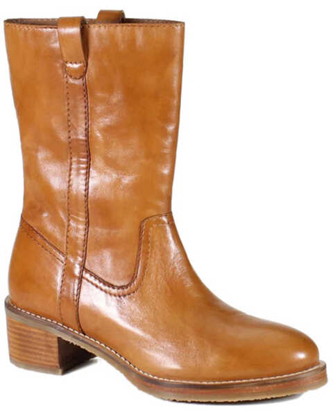 Image #1 - Diba True Women's Crush It Leather Boots - Round Toe , Cognac, hi-res
