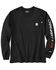 Image #2 - Carhartt Men's FR Loose Fit Long Sleeve Lightweight Diamond Plate Graphic Work T-Shirt, Black, hi-res