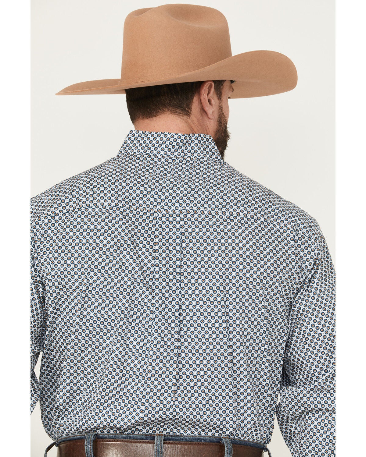 Image #4 - Cinch Men's Printed Long Sleeve Button-Down Western Shirt, White, hi-res