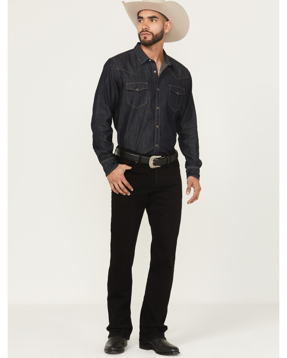 Image #1 - Cody James Black 1978® Men's Dexter Slim Bootcut Stretch Denim Jeans, Black, hi-res