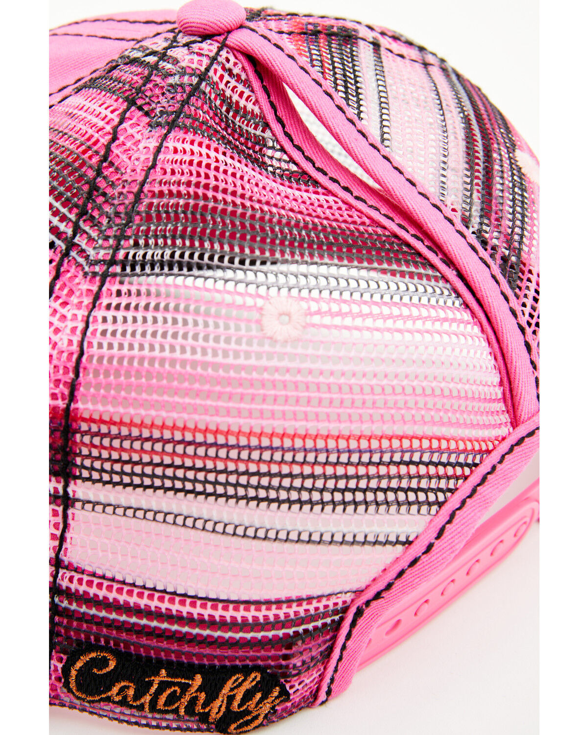 Image #4 - Trenditions Women's Catchfly Embroidered Southwestern Baseball Cap, Pink, hi-res