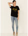 Cut & Paste Women's Not All Those Who Wander Are Lost Graphic Short Sleeve Tee , Black, hi-res