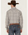 Image #4 - Stetson Men's Smoke Plaid Long Sleeve Snap Western Shirt, Grey, hi-res