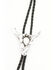 Image #3 - Shyanne Women's Bull Horn Bolo Tie, Silver, hi-res