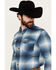 Image #2 - Pendleton Men's Burnside Plaid Long Sleeve Button-Down Flannel Shirt, Royal Blue, hi-res