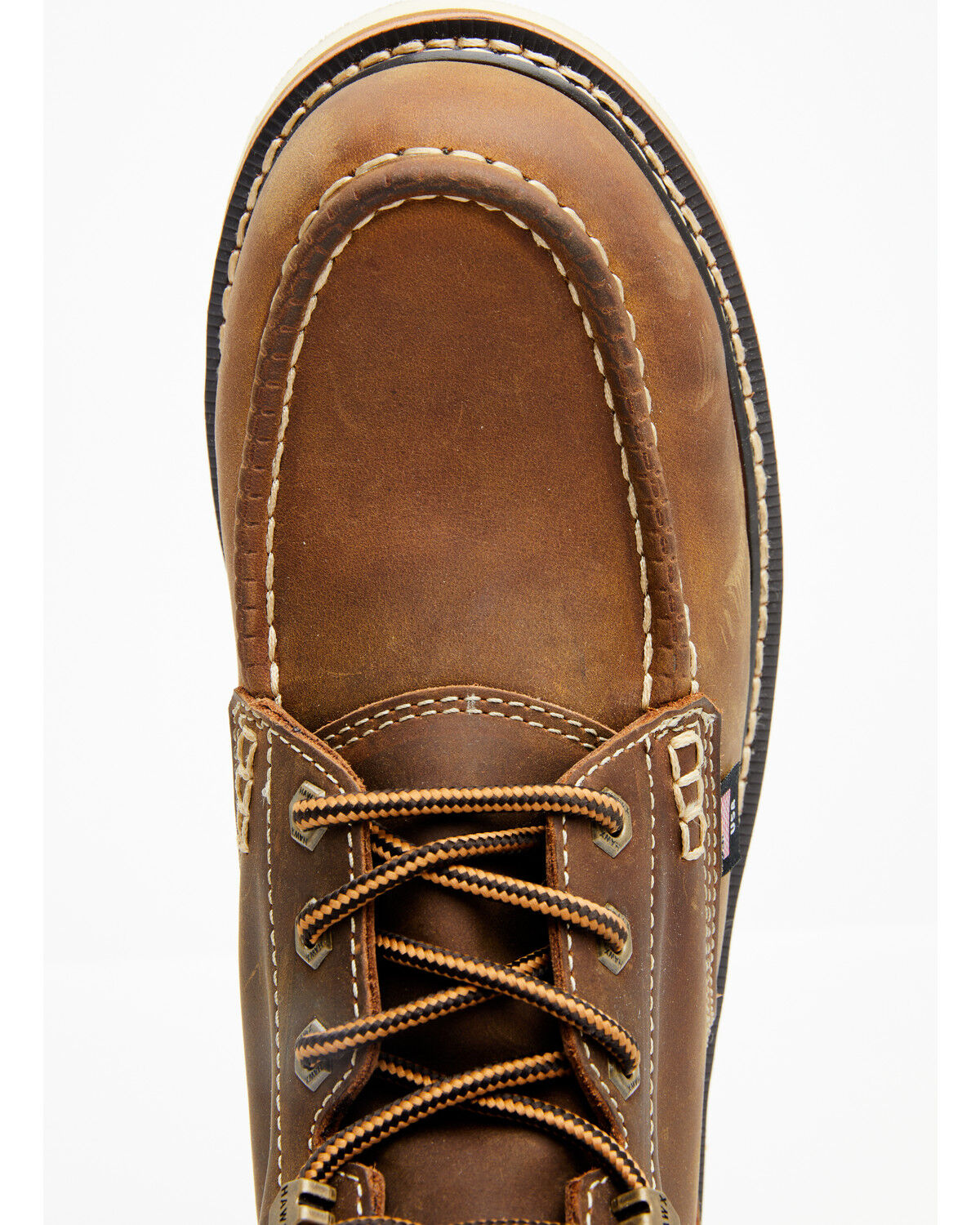 Image #6 - Hawx Men's 6" USA Wedge Redesigned Work Boots - Composite Toe, Dark Brown, hi-res