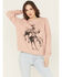 Image #1 - Wrangler Retro Women's Cowboy Crewneck, Rose, hi-res