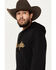 Image #2 - Wrangler Men's Boot Barn Exclusive Rope Logo Hooded Sweatshirt, Black, hi-res
