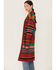 Wrangler Women's Southwestern Stripe Print Duster, Rust Copper, hi-res