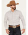 Ely Walker Men's Plaid Print Long Sleeve Pearl Snap Western Shirt - Big, White, hi-res