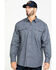 Image #1 - Ariat Men's Steel Rebar Made Tough Durastretch Long Sleeve Work Shirt, Steel, hi-res