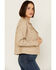 Image #2 - Mauritius Leather Women's Christy Star Zip-Front Moto Leather Jacket , Off White, hi-res