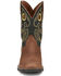 Justin Boys' Bowline Junior Western Boots - Broad Square Toe, Green/brown, hi-res