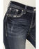 Image #4 - Grace in LA Women's Medium Wash Mid Rise Geo Pocket Bootcut Stretch Denim Jeans, Medium Wash, hi-res