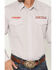 Image #3 - Wrangler Men's PBR Logo Long Sleeve Snap Western Shirt, Grey, hi-res