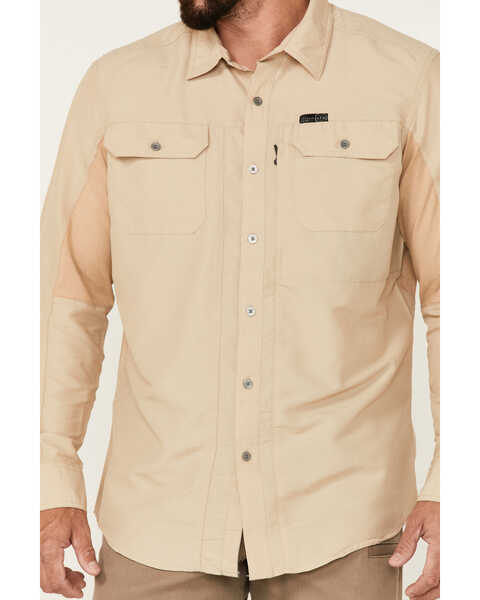 ATG™ by Wrangler Men's All Terrain Twill Mix Material Utility Long Sleeve Western Shirt, Multi, hi-res